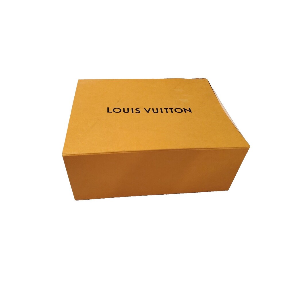 Authentic Louis Vuitton LV Orange Gift Box ONLY Hat or Storage Box-Large